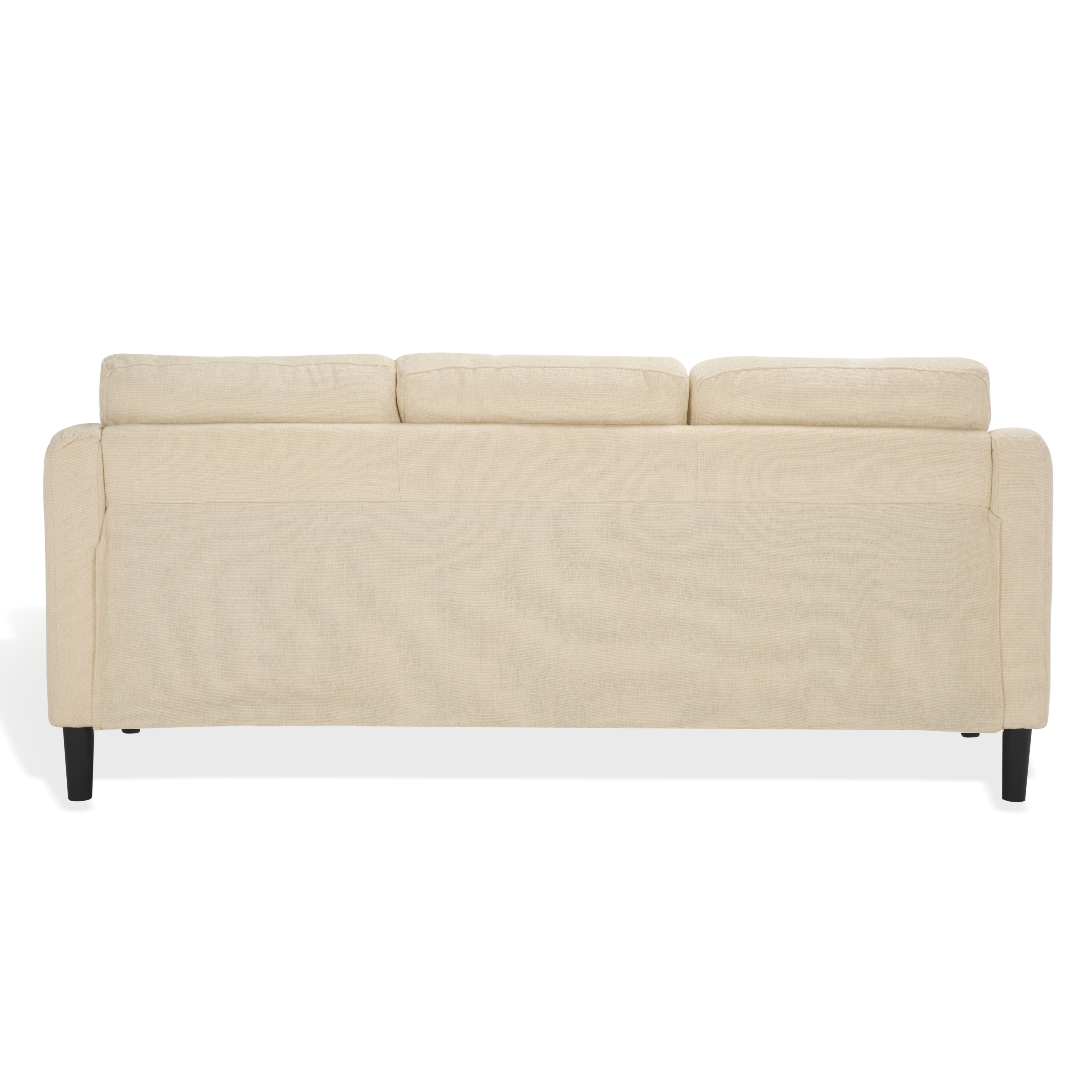 Safavieh Nathaniel Traditional Tufted Back 3 Seater Sofa, Cream