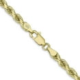 thumbnail image 3 of Solid 10k Yellow Gold 4.2mm Diamond-cut Rope Chain - 18", 3 of 8