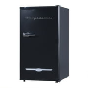 Frigidaire 3.2 Cu. ft. Retro Compact Refrigerator with Side Bottle Opener EFR376, Black