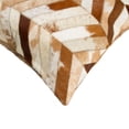 thumbnail image 2 of Natural Torino Chevron Cowhide Pillow | Brown & natural | 18"x18", 2 of 4