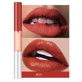 thumbnail image 1 of Brillo de labios,Brillo de labios mate de larga duración de doble cabeza Barra de labios Durabilidad probada, 1 of 3