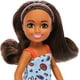 thumbnail image 2 of Barbie Chelsea Doll, Small Doll Wearing Removable Blue Dress with Colorful Print & Pink Shoes, Brown Hair & Green Eyes, 2 of 5