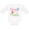 thumbnail image 3 of Inktastic Poppy Grandkids Handprints Boys or Girls Long Sleeve Baby Bodysuit, 3 of 5