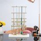 thumbnail image 4 of Silver 6-Layer Jewelry Rack Removable Wood Base Earring Jewelry Rack, 4 of 5