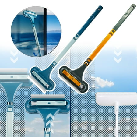 

WGOUP Cleaning Bottle Brush Bathroom Scrub Brushes Sink Household Pot Pan Edge Corners Tile Lines Brush Blue