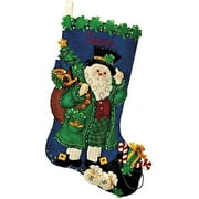 Irish Santa Stocking Felt Applique Kit