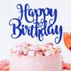 thumbnail image 3 of Cake topper FmiyunEea con brillo, feliz cumpleaños, decoración azul, 3 of 7