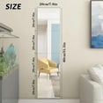 thumbnail image 4 of Full Length Mirror Tiles - Set of 4, 8"x8" Self-Adhesive Acrylic Wall Stickers for Bedroom, Bathroom, Home Gym - Flexible Non-Glass Dressing Mirror Plastic Sheet Tiles for Wall Decor, 4 of 5