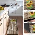 thumbnail image 3 of Grateful Thankful Blessed Kitchen Rugs Set of 2 Grey Non-Slip Kitchen Rug and Mat Cushioned Comfort Kitchen Standing Rug for Kitchen Floor Farmhouse Thanksgiving Decor 17"x47"+17"x30", 3 of 6