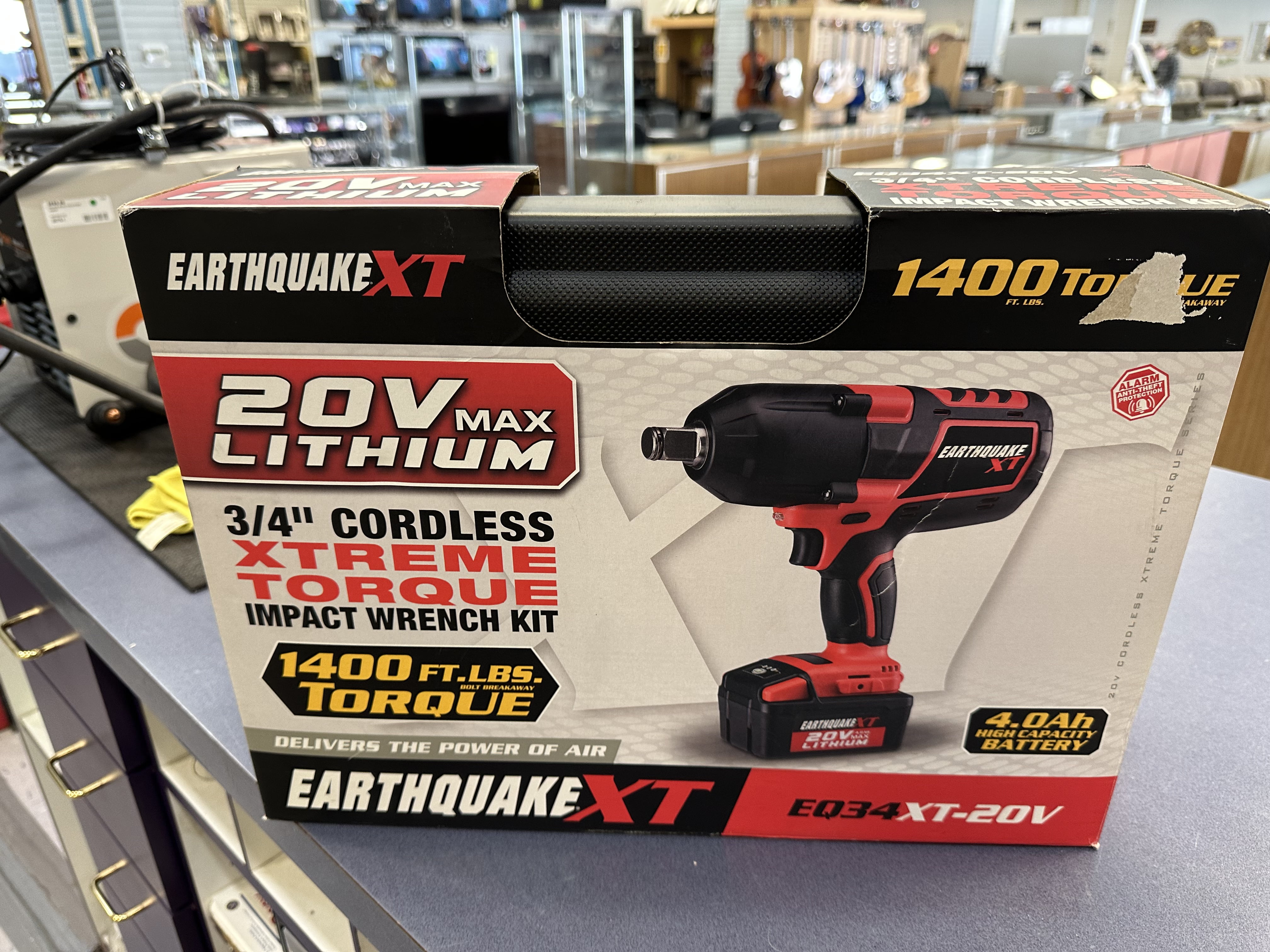 EARTHQUAKE XT 20V Cordless 3/4 in. Xtreme Torque Impact Wrench Kit with