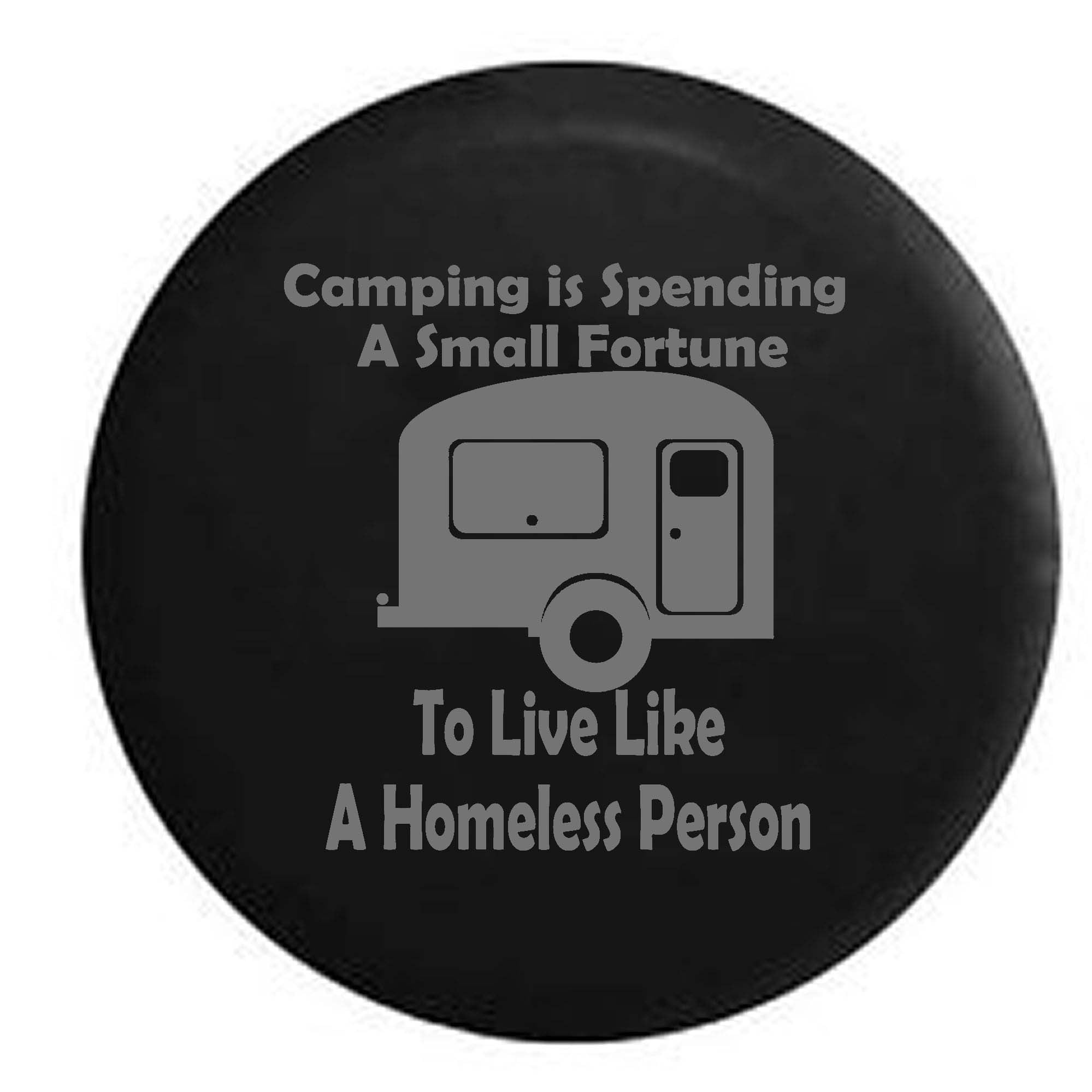 Go Camping RV Camper Travel Spare Tire Cover Black 27.5 in Pike Outdoors Yes I Do Have a Retirement Plan