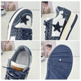 thumbnail image 3 of Women's Star Canvas Sneakers, Colorblock Lace-Up Casual Low-Top Shoes, 3 of 4