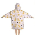 thumbnail image 2 of Cute Shiba Inu Blanket Hoodies for Kids 6-13YR Oversize Wearable Blanket Hoodies for Boys Girls Teens, 2 of 7