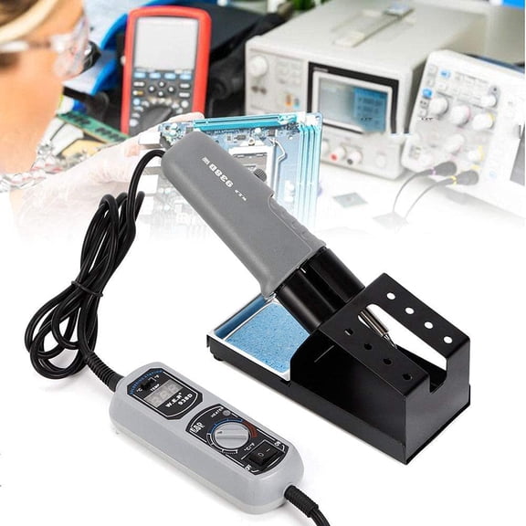 DENEST 938D Rework Iron Soldering Station Welder Welding Wire Portable Tweezer 110V