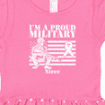 thumbnail image 3 of Inktastic Proud Military Niece Red Friday Girls Toddler Dress, 3 of 4