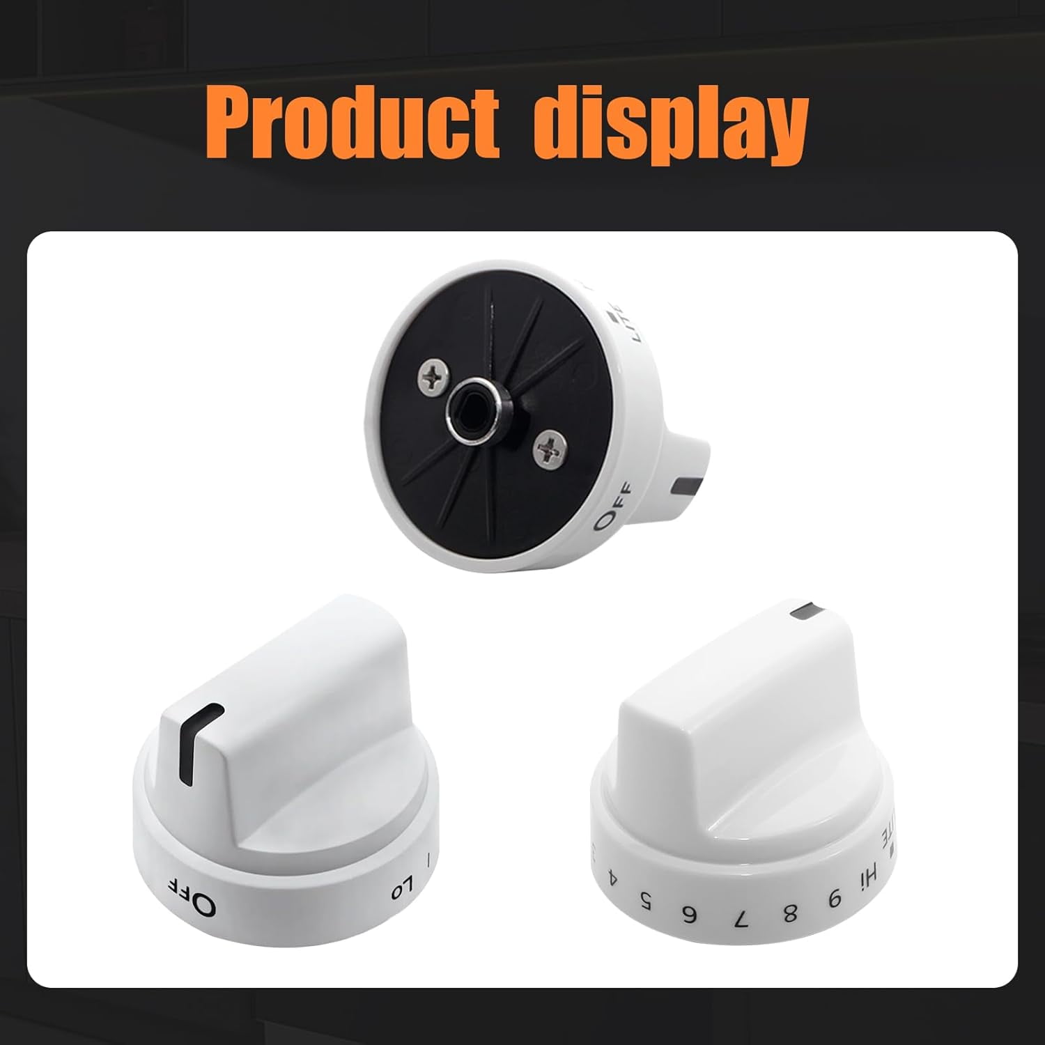 Aniceparthy WB03X24795 Stove Knobs Compatible with GE Gas Range,Replacement Burner Control Knobs