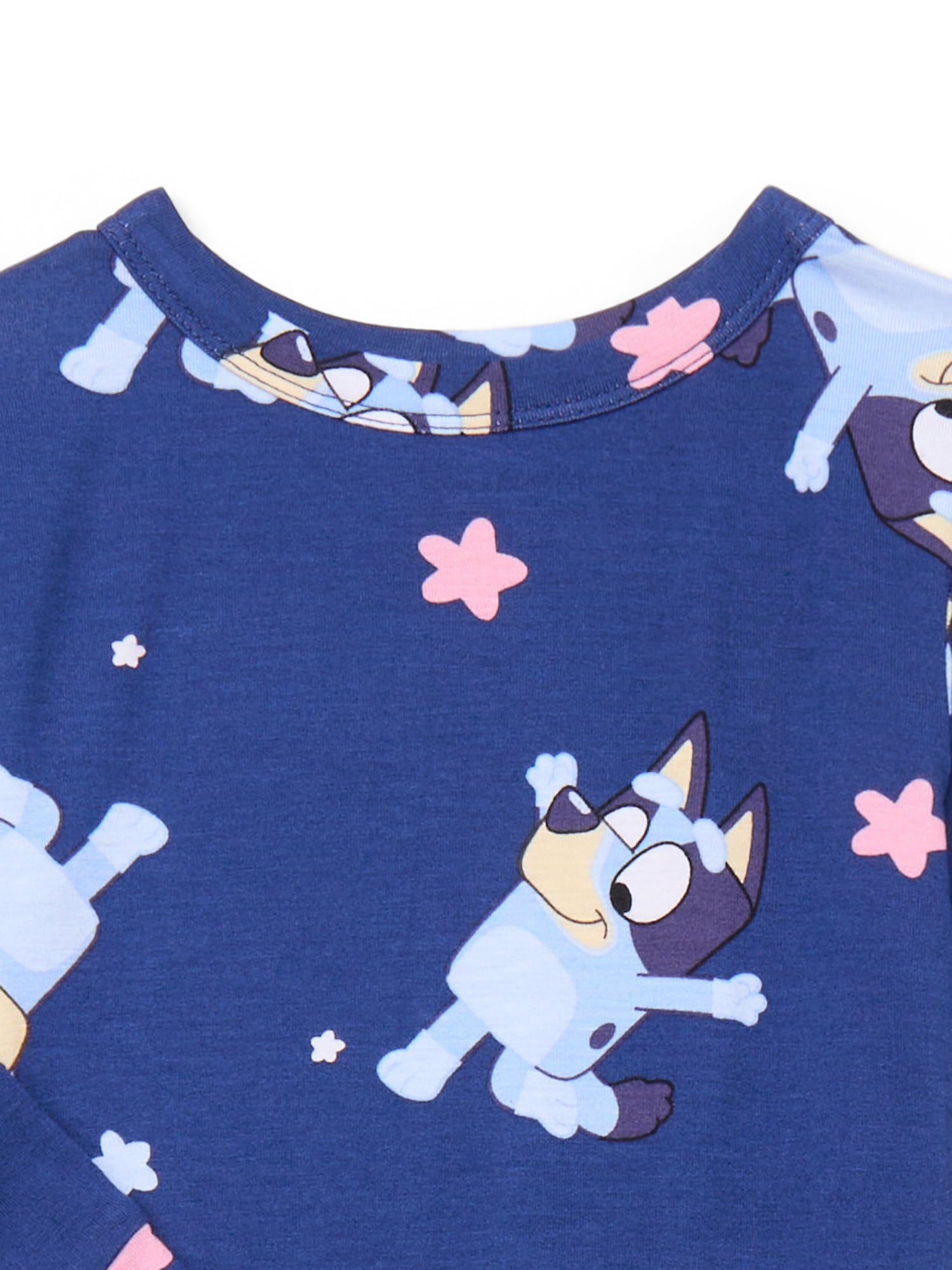 Bluey Girls Top and Pants Pajama Set, 2-Piece, Sizes 4-10