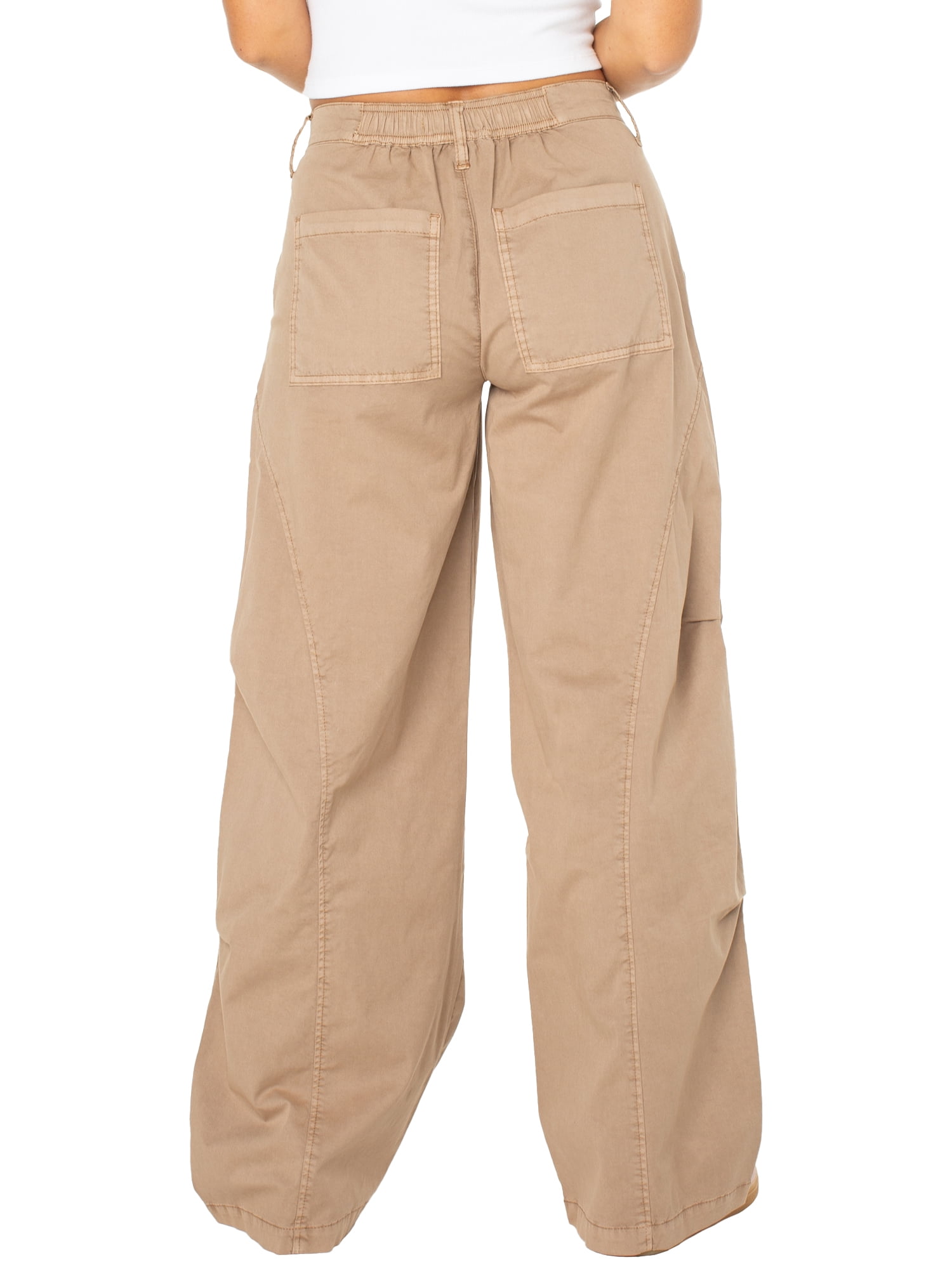 Celebrity Pink Women’s and Women's Plus Wide Leg Cargo Pants, Sizes XS-4X