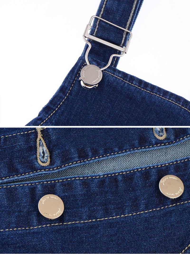 1840 dress fashion Womens 90s Fashion Adjustable Strap Denim Jean Overall Dress – ALILANG.COM main image 0