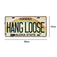 thumbnail image 4 of Hojalata Rectangular 30*15cm Tipo Matrícula Hawaii HANGLOOSE Serie Caligrafía Y Pintura (4), 4 of 9