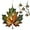 Green C1, variant on Minibee 3.1" Maple Leaf  Fall Suncatcher, Lemon Green Fall Suncatchers for Windows Wall - Autumn Festival Party Supplies