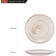 thumbnail image 2 of vancasso Bella 7.5 inch Dessert Plate Porcelain Crockery in vintage look Hand Painted Dessert/Salad/Fruit Plate, Set of 4, Beige, 2 of 9