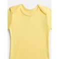 thumbnail image 2 of Wonder Nation Organic Cotton Baby Boys or Girls Short Sleeve Cotton Bodysuit, 4-Pack, Sizes 0/3 Months-6/9 Months, 2 of 5