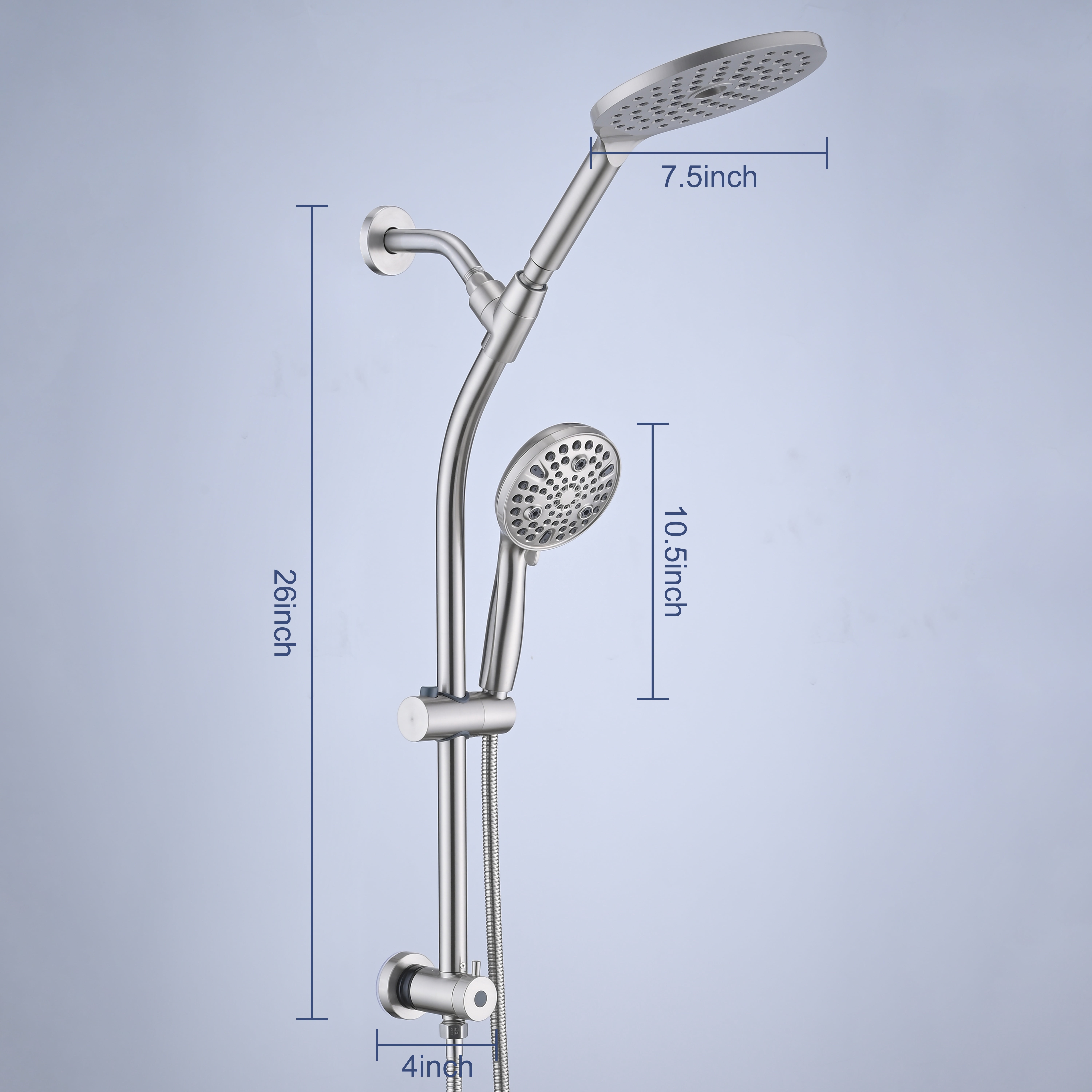 Full Shower System with Handheld Showerhead