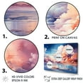 thumbnail image 3 of Designart "Fantastical Sky Minimalism" Sky Floater Framed Wall Art Living Room, 3 of 5