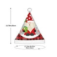 thumbnail image 3 of Salouo Gnome And Buffalo Plaid for Christmas Hat for Kids Xmas Holiday Hat Santa Hat for Boys & Girls Festive Headwear Accessories Fit for Christmas/ New Year/Holiday/Party, 3 of 6