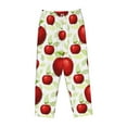 thumbnail image 4 of Sigee Fruit Apples Print Women's Soft Pajama Pants - Breathable and Comfortable Lounge Sleep Bottoms with Elastic Waistband and Pockets-Large, 4 of 9