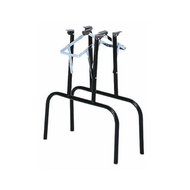 Pair Black Enamel Folding Banquet Table Legs, Each