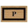 thumbnail image 1 of Nedia Home 33020P 36 x 20 in. SuperScraper Black Single Picture Frame Mat  Monogrammed P, 1 of 4