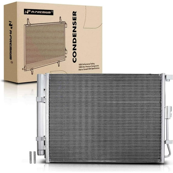 A-Premium Air Conditioning A/C Condenser Compatible with Kia Soul 2017-2019 L4 1.6L Turbocharged