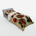 thumbnail image 3 of Ambesonne Christmas Bedding Set 4 Pcs, Vintage Ornaments, Queen, Multicolor, 3 of 3