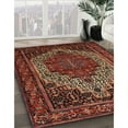 thumbnail image 2 of Ahgly Company Indoor Rectangle Traditional Gold Brown Persian Area Rugs, 6' x 9', 2 of 6