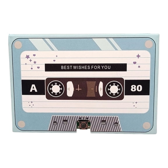 Recordable Greeting Card Voice Cassettes Tape Gifts Card For Anniversary Birthday Use