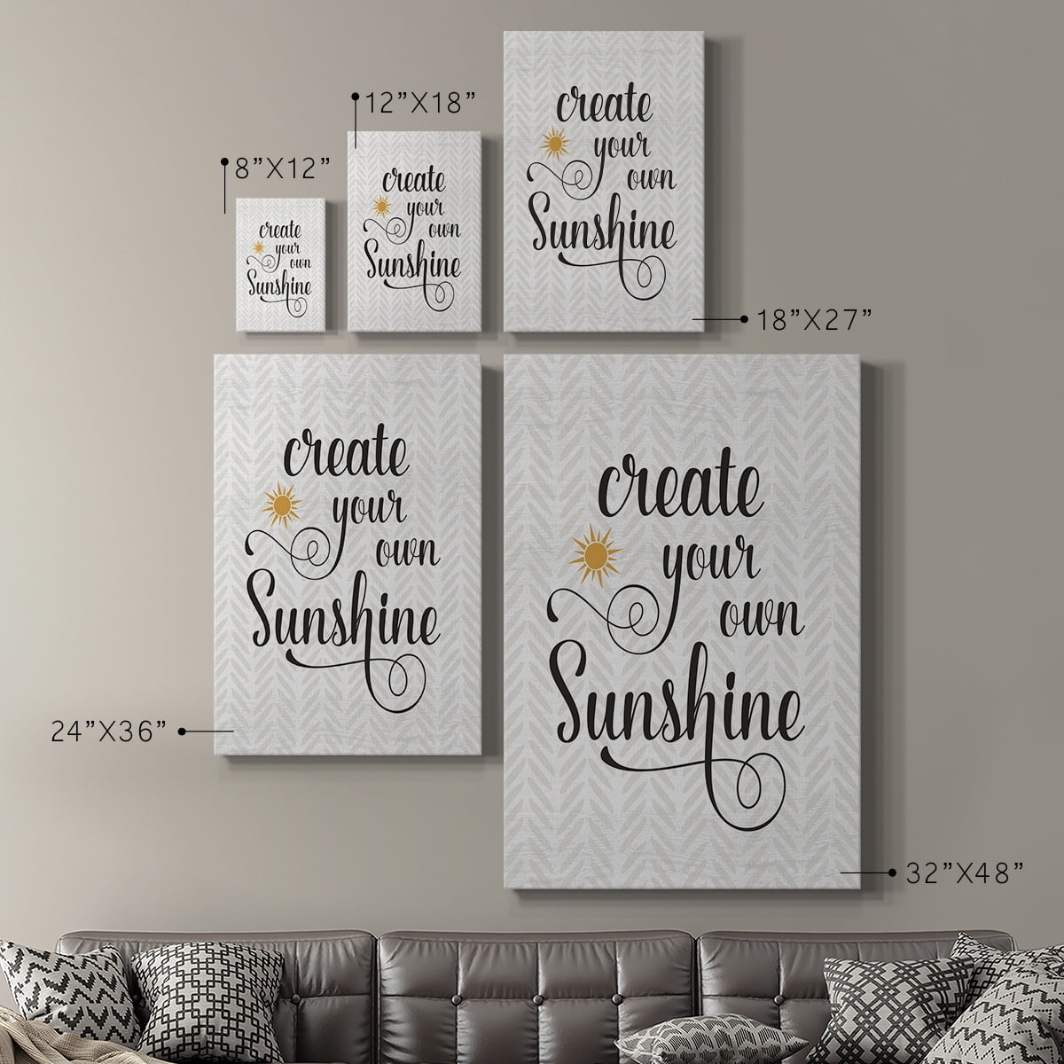 Create Your Own Sunshine Premium Gallery Wrapped Canvas - Ready to Hang
