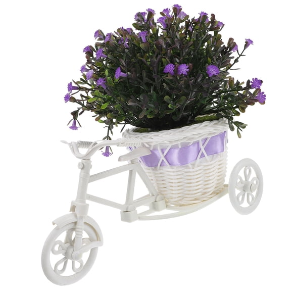 QUMIIRITY Con Planta Artificial Morada Para Mesas Y Espacios Interiores
