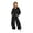 outfits 220#Black, variant on Girls' 2 Piece Tracksuit Set Hoodie Sweatshirt with Front Pocket Elastic Jogger Pants Kids Solid Casual Streetwear Clothing Sets,Brown,Size 3 Y-4 Y