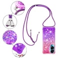 thumbnail image 5 of Funda para Honor 90 Lite 5G Brillantina Líquida Divertida Reluciente y con Cristales en Movimiento Cuerpo Cruzado con Cordón Ajustable, 5 of 5