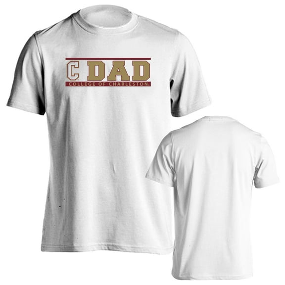 College of Charleston Cougars Dad Proud Parent Short Sleeve T-Shirt