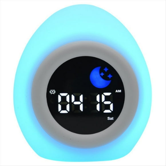 Reloj para Niños, Reloj de Crecimiento con Sol y Luna, Máquina de Sonidos, Temporizador de Siesta, Reloj para Entrenar el Sueño para Niños Pequeños.