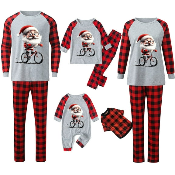Women of the Day Family Set Clothes Matching White Women Christmas Pajamas Lounge Set Pajamas Family Christmas Printed Two Piece Set Women