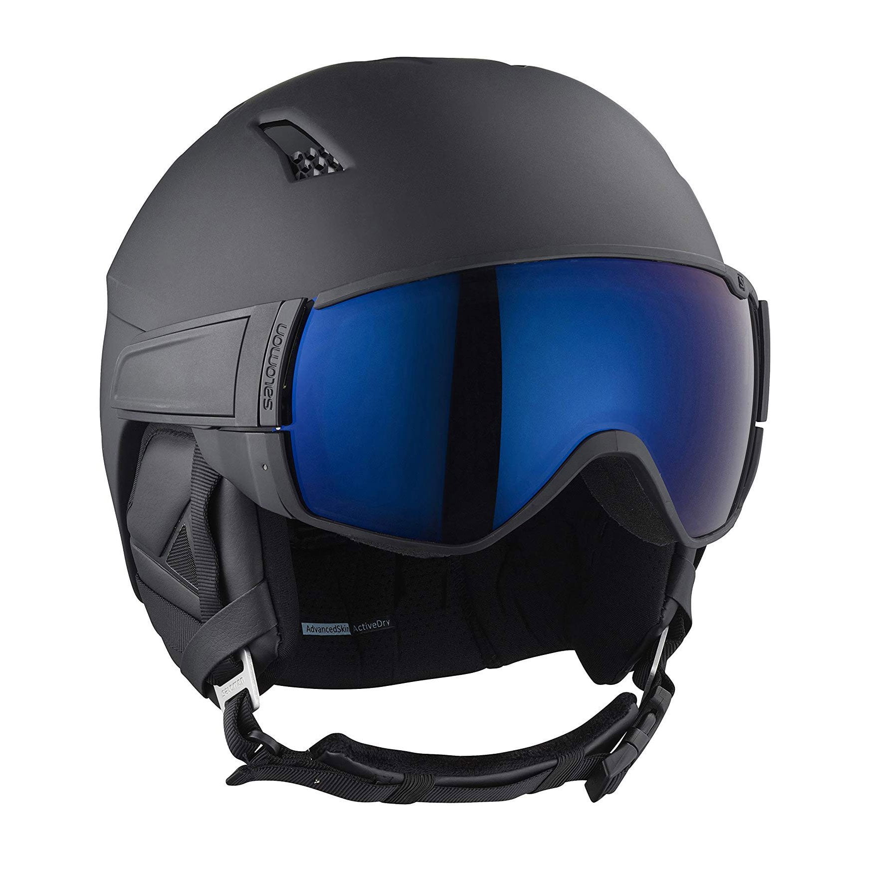 Salomon Driver S Men and Women's Black Ski Snowboard Visor Helmet, Size