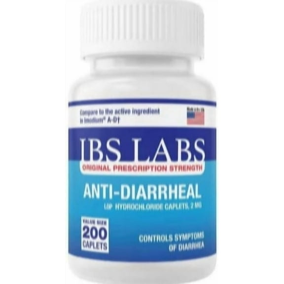 IBS 200 Count Bottle for 𝑨𝙣𝒕𝒊-𝘿𝒊𝒂𝒓𝒓𝒉𝒆𝒂𝒍𝒍, Made In USA