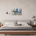 thumbnail image 4 of ZHONGYUTONG Abstract Octopus Canvas Wall Art Sea Animal Pictures Wall Decor Ocean Octopus Painting for Living Room Bathroom Decor Framed (12.00" x 18.00"), 4 of 5