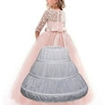 thumbnail image 3 of Girls' 3 Hoops Petticoat Full Slips Flower Girls Crinoline Skirts Skirt Underskirt Flower Fluffy, 3 of 4