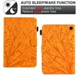thumbnail image 6 of SaniMore Case for Fire 7" 12th Gen 2022, PU leather Embossed Tree with Auto Sleep/Wake Pen Holder Card Slots Anti-slip Strip Flip Folio Wallet Business Cover, Khaki, 6 of 9