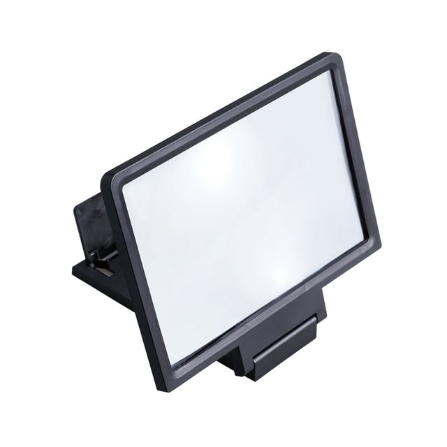 TAILTOSS Phone Screen Magnifier Foldable Stand For Movies Videos Screen Amplifier Compatible With All Smartphones Black